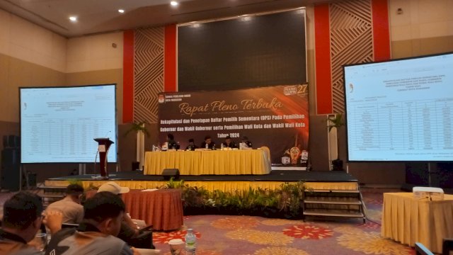 KPU Makassar Gelar Rapat Pleno Terbuka Penetapan DPS Pilgub dan Pilwalkot
