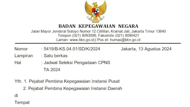 Pemerintah Buka Pendaftaran Seleksi CPNS, Ini Jadwalnya