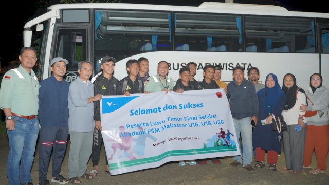 Dukung Talenta Lokal, PT Vale Fasilitasi Pemuda Lutim yang Lolos Akademisi PSM 