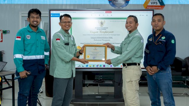 PT Vale IGP Pomalaa Raih Penghargaan Kemnaker Kategori Gold