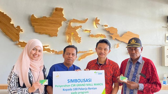 Grand Mall Maros Berikan Perlindungan Jaminan Sosial Ketenagakerjaan kepada Pekerja Rentan
