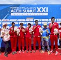 Cabor Dayung Rowing Sulsel Raih 1 Perak dan 3 Perunggu