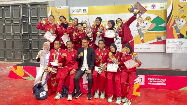 Ikuti Jejak Ganda Putra, Tim Sepak Takraw Ganda Putri Sulsel Sumbangkan Medali Emas PON XXI