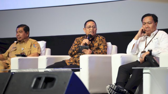 Anggota Bawaslu Puadi pada Rapat Koordinasi Nasional (Rakornas) Kesiapan Kepala Daerah Menjaga Netralitas Pada Pemilihan Serentak 2024, di Jakarta, Selasa, (17/9/2024).
