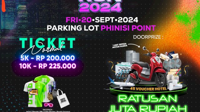 Sehat Bersama, Meriah Bersama di Pipo Night Run 2024