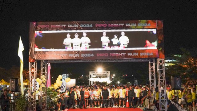 PIPO Night Run 2024: Sukses Gebrak Makassar dengan Ribuan Pelari