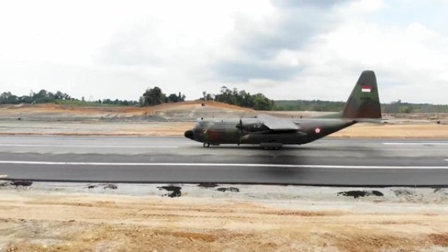 TNI AU Kerahkan 3 Pesawat Uji Coba Bandara Nusantara di IKN