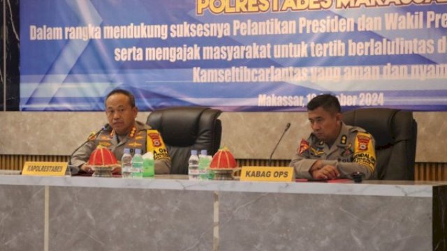 Polrestabes Makassar Siap Gelar Operasi Zebra Pallawa 2024, Dimulai Besok