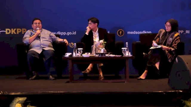 Ketua Bawaslu Rahmat Bagja dalam kegiatan Rapat Koordinasi Penyelenggara Pemilu, di Makassar, Sulawesi Selatan, Jumat (25/10/2024).