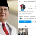  Presiden Prabowo Punya Akun Baru di Instagram, Pengikutnya Mendekati 1 Juta
