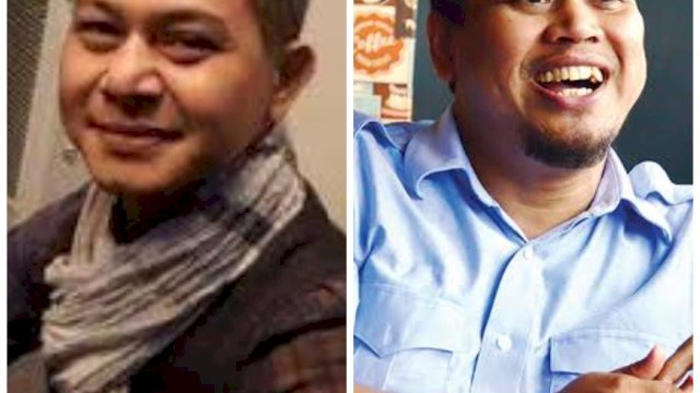 Sekretaris Tim Kampanye Andalan Hati, Andi Januar Jaury dan Juru Bicara Andalan Hati, Muhammad Ramli Rahim (MRR) 