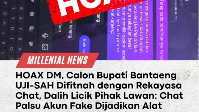 Tim Hukum UJI-SAH Tanggapi Hoax DM Instagram Uji Nurdin: Fitnah Murahan Tanda Panik