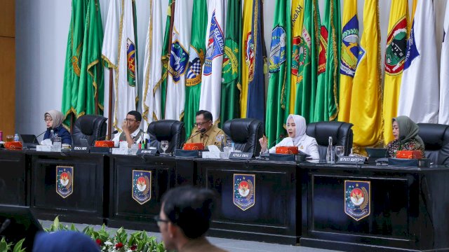 Sosialisasi potensi bencana Hidrometeorologi dalam Rapat Koordinasi Inflasi di Kantor Kemendagri