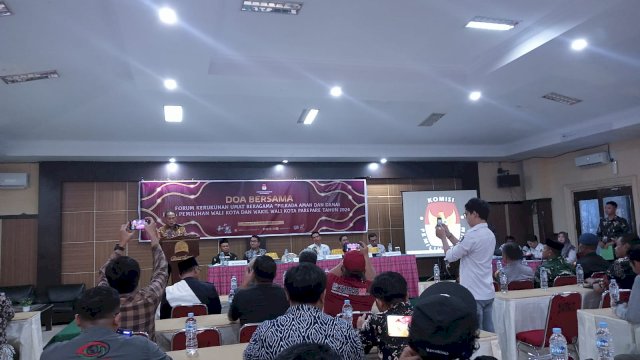 Ciptakan Pilkada Aman Lancar dan Tertib, KPU Parepare Gandeng FKUB Gelar Doa Bersama