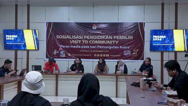 KPU Parepare Ajak Media Kolaborasi Awasi Proses Pemungutan Hingga Perhitungan Suara