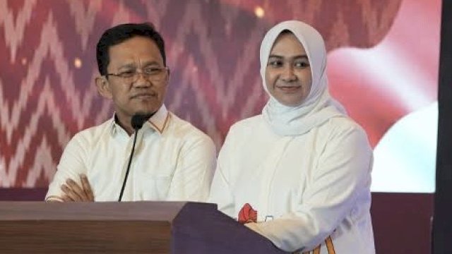 Calon bupati dan wakil bupati Kabupaten Gowa Amir Uskara-Irmawati Haeruddin 