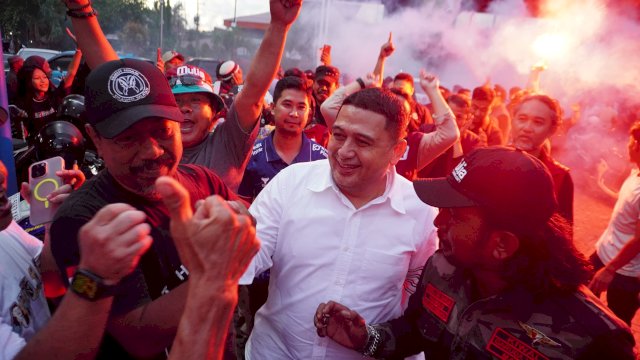 Calon Wali Kota Makassar pemenang, Munafri Arifuddin 