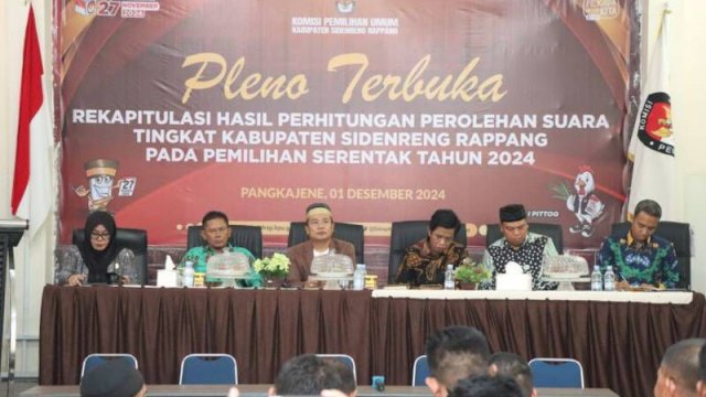 Rekapitulasi Pilkada Sidrap Tuntas, SAR-Kanaah Menang Mutlak