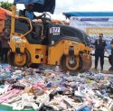 Bea Cukai Sulbagsel Musnahkan Barang Ilegal Senilai Rp 10 Miliar