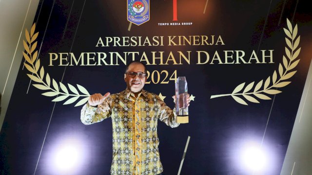 Danny Pomanto Raih Apresiasi Kinerja Total Tingkat Kota 2024 dari Kemendagri
