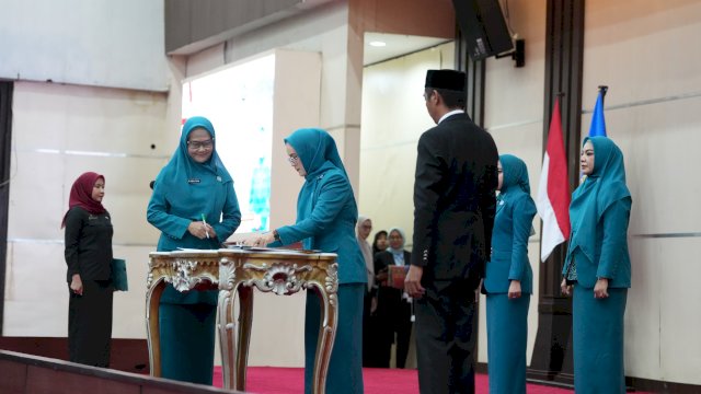 Tiga Pj Ketua TP PKK Sulsel Resmi Dilantik, Fokus Tingkatkan Peran PKK dan Posyandu