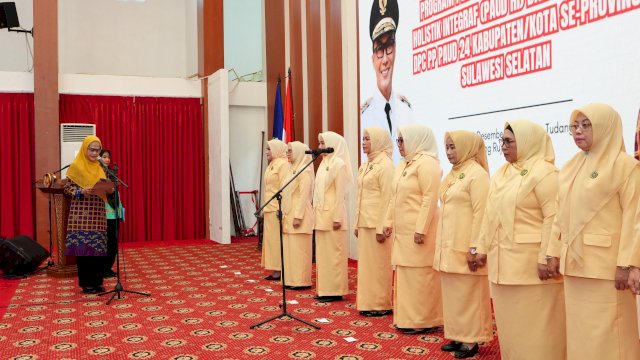 Ketua PP PAUD Sulsel Lantik Pengurus Baru, Dorong Pendidikan Anak Usia Dini Holistik