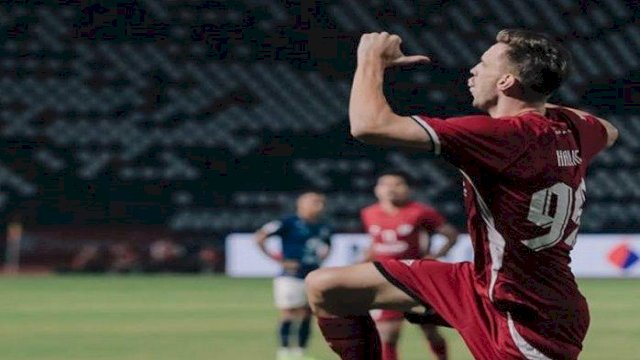 Nermin Haljeta menjadi pahlawan PSM dengan gol cepatnya