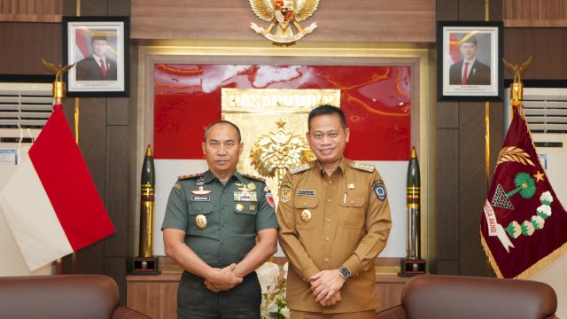 Pj Gubernur Sulsel dan Pangdam XIV Hasanuddin Bahas Kerjasama Swasembada Pangan