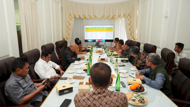 Prof Fadjry Djufry Pimpin Rakor Satgas Swasembada Pangan dengan Kepala Daerah se-Sulsel