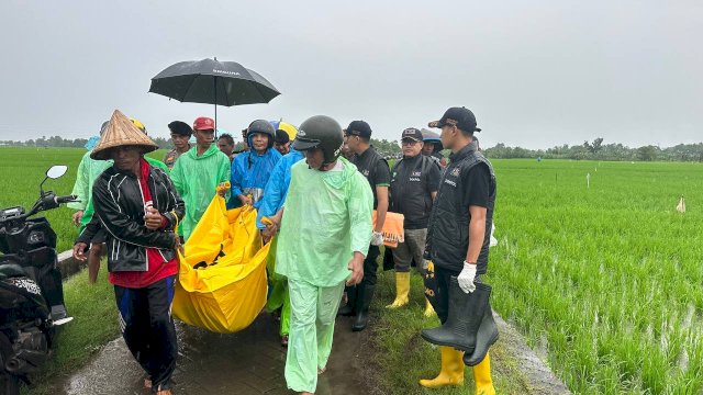Gegerkan Warga Gowa, Wanita 19 Tahun Ditemukan Tak Bernyawa di Sawah