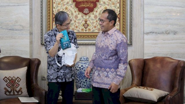 Wakil Wali Kota Maniwa Jepang Atsuya Ito menemui  Wali Kota Makassar Mohammad Ramdhan Pomanto