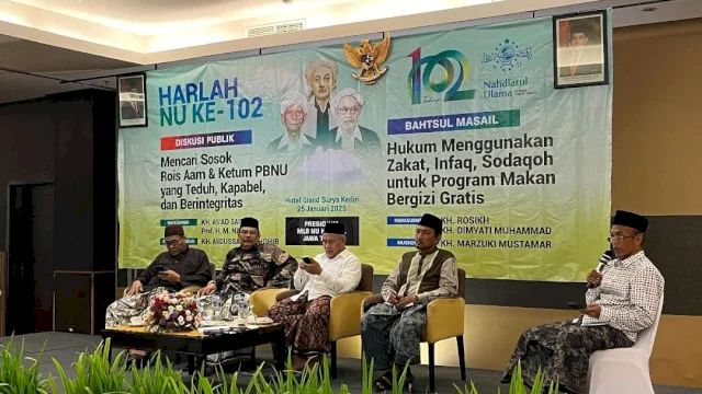 Ulama NU melalui Bahtsul Masail yang digelar di Kediri melarang program makan bergizi gratis diambilkan dari dana zakat. (IST)