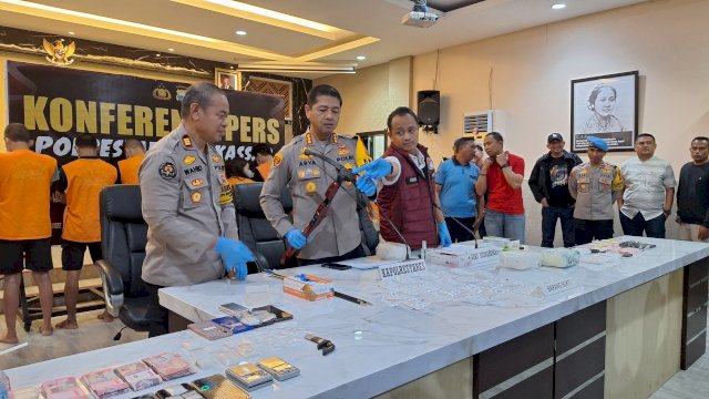 Polrestabes Makassar Bongkar Jaringan Narkoba Internasional Beroperasi di Media Sosial