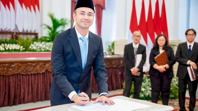Utusan Khusus Presiden Bidang Pembinaan Generasi Muda dan Pekerja Seni Raffi Ahmad
