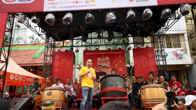 Wali Kota Makassar Mohammad Ramdhan Pomanto menghadiri perayaan Jappa Jokka Cap Go Meh terakhir di sisa akhir masa jabatan.