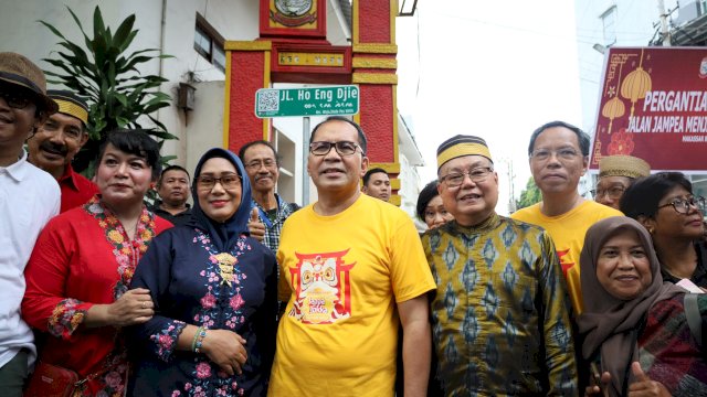 Jalan Jampea Resmi Berganti Nama Jadi Jalan Hoo Eng Djie di Akhir Masa Jabatan Danny Pomanto