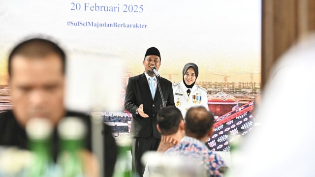 Gubernur dan Wakil Gubernur Sulsel, Andi Sudirman Sulaiman dan Fatmawati Rusdi