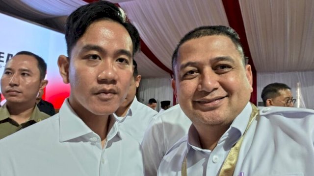 Wali Kota Makassar Munafri Arifuddin bersama Wakil Presiden Republik Indonesia, Gibran Rakabuming