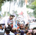 Ribuan Masyarakat Bantaeng Sambut Kedatangan Bupati Uji Nurdin 