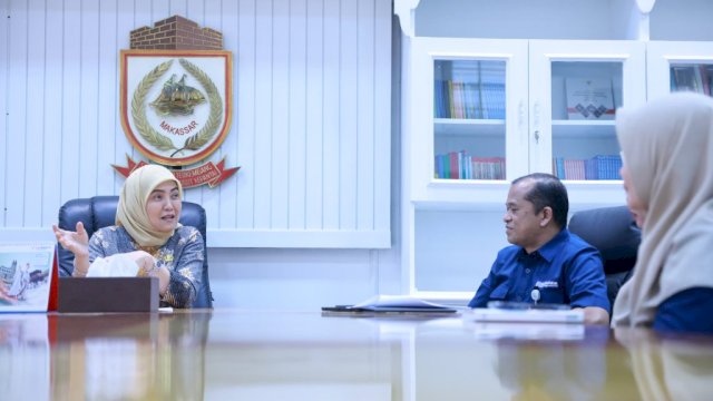 Wakil Wali Kota Makassar, Aliyah Mustika Ilham, menerima kunjungan audiensi dari BPJS Kesehatan Kota Makassar 