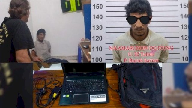Bawa Kabur Laptop-Kamera, Pembobol Rumah Warga di Manggala Dibekuk Polisi