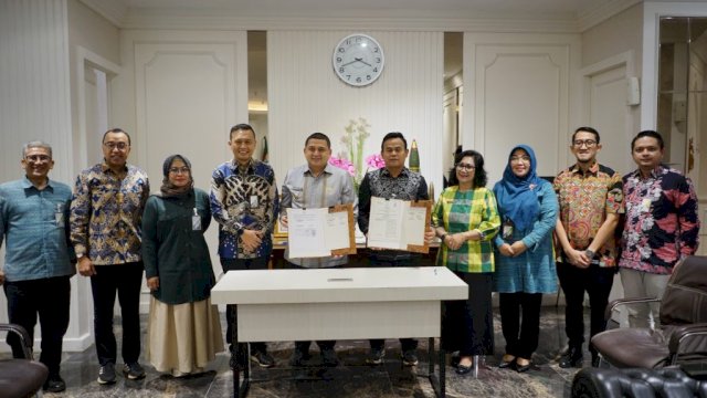 Wali Kota Makassar, Munafri Arifuddin, menerima silaturahmi dari BPJS Ketenagakerjaan Cabang Makassar