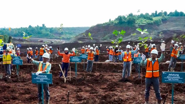 Hari Bumi 2025: PT Vale IGP Morowali Tanam 360 Bibit Pohon di Area Reklamasi 