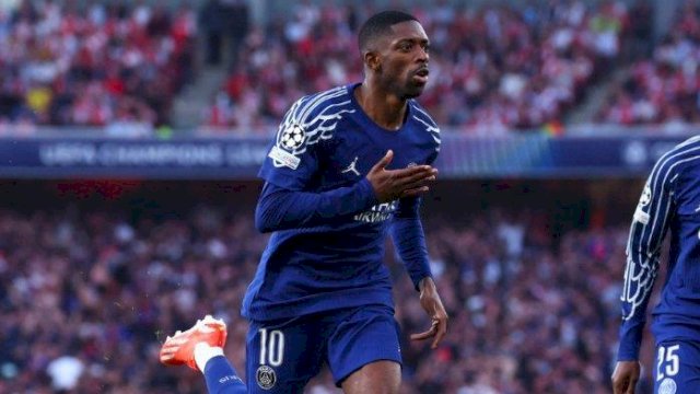 Selebrasi Ousmane Dembele