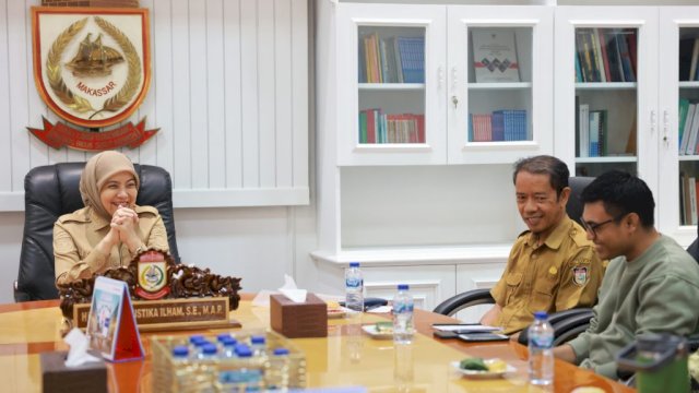 Wakil Wali Kota Makassar, Aliyah Mustika Ilham menerima kunjungan audiensi dari UPT SPF SD Negeri Unggulan Monginsidi I terkait rencana pelaksanaan turnamen sepak bola mini Monsa Cup V 2025