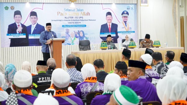 Kloter Pertama Jemaah Haji Makassar Resmi Diberangkatkan ke Tanah Suci