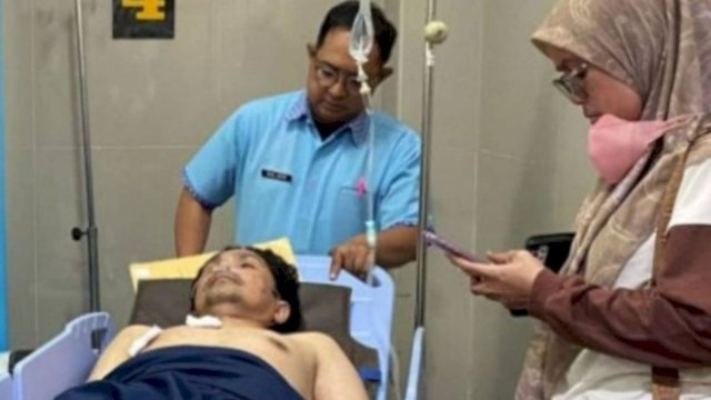 Aiptu Noval, anggota Satreskrim Polres Pelabuhan Makassar yang ditembak pelaku begal/INT