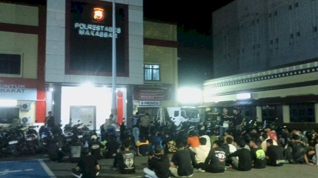 78 Remaja Mabuk dan Hendak Konvoi Diamankan Jatanras Makassar