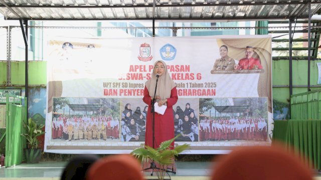 Bunda Literasi Kota Makassar, Melinda Aksa meluncurkan Ruang Baca (Room to Read) Kelas di UPT SPF SD Inpres Maccini Sombala 1 Kota Makassar, , Sabtu (31/5/2025).