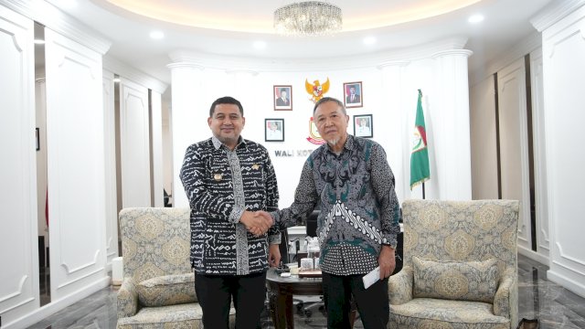 Perwakilan Jepang, Hirohide Nakamura (A-Wing Group)  menemui Wali Kota Makassar Munafri Arifuddin, di Kantor Balai Kota Makassar, Kamis (5/6/2025).